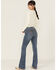 Image #3 - Shyanne Women's Celeste Medium Wash High Rise Bootcut Stretch Denim Jeans, Medium Wash, hi-res