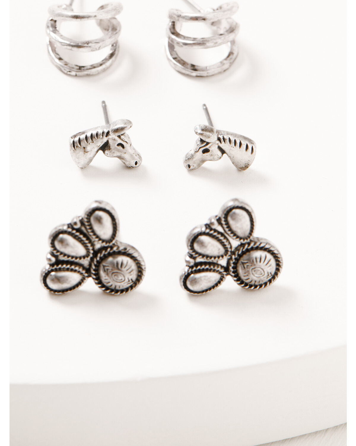 Image #2 - Shyanne Women's Shiloh Ridge Earring Set - 5 Piece, Silver, hi-res