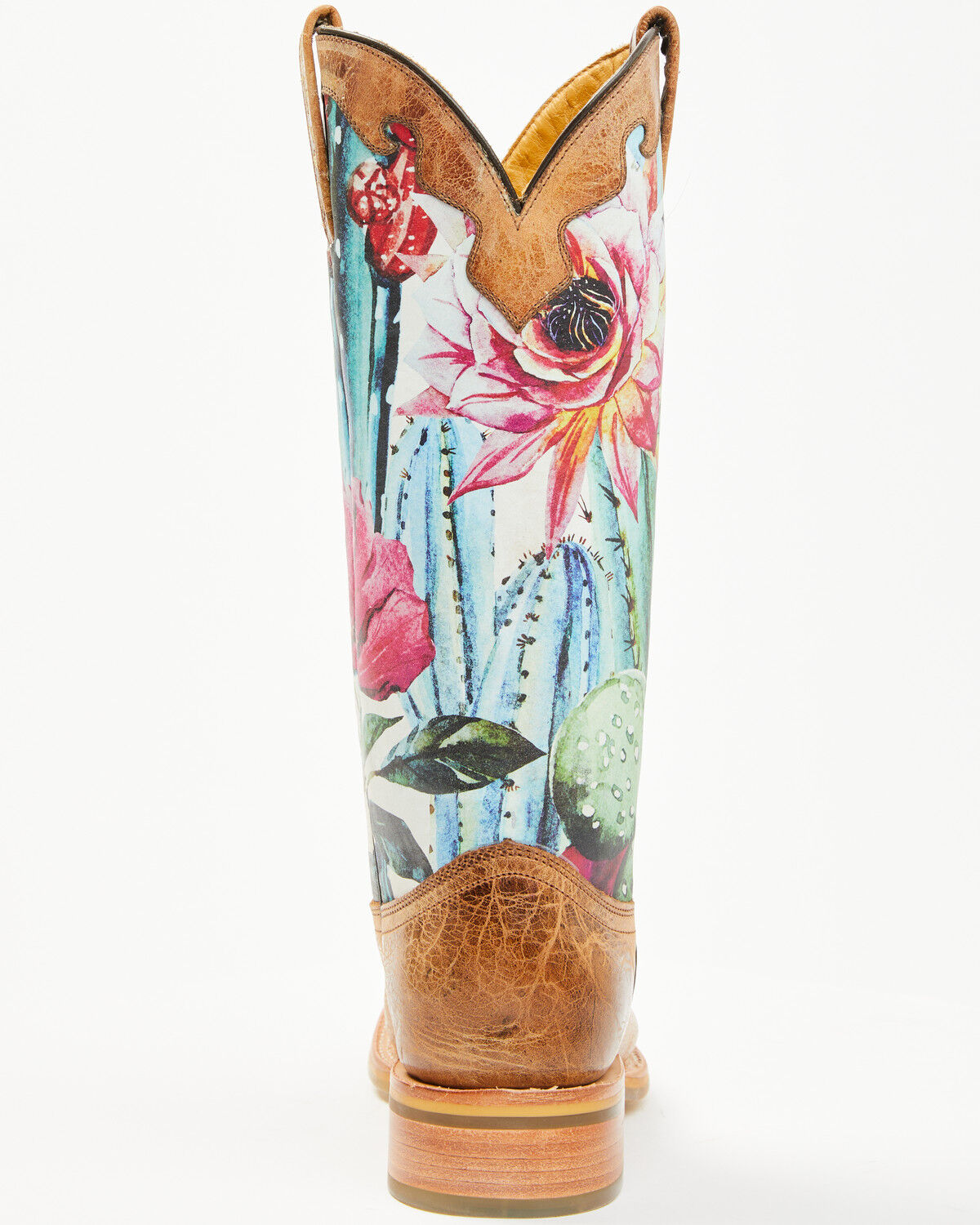Image #6 - Tin Haul Women's Cactilicious Looking Sharp Sole Western Boots - Broad Square Toe, Brown, hi-res
