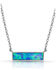 Image #1 - Montana Silversmiths Women's Opal Bar Necklace, Silver, hi-res