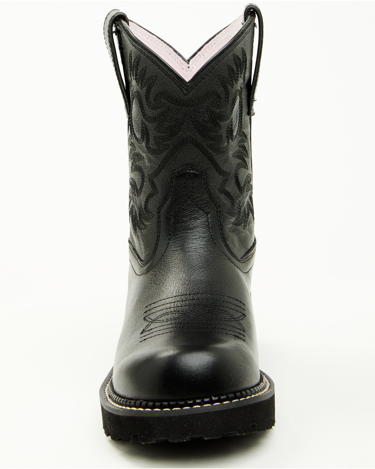 Image #4 - Ariat Women's Madison Ave Fatbaby Western Short Boots - Round Toe, Black, hi-res