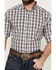 Image #3 - Ariat Men's Berkley Ombre Plaid Print Short Sleeve Button-Down Western Shirt, Black, hi-res