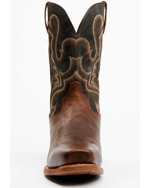 Image #4 - Dan Post Men's Saddle Richland Western Boot - Square Toe, Brown, hi-res