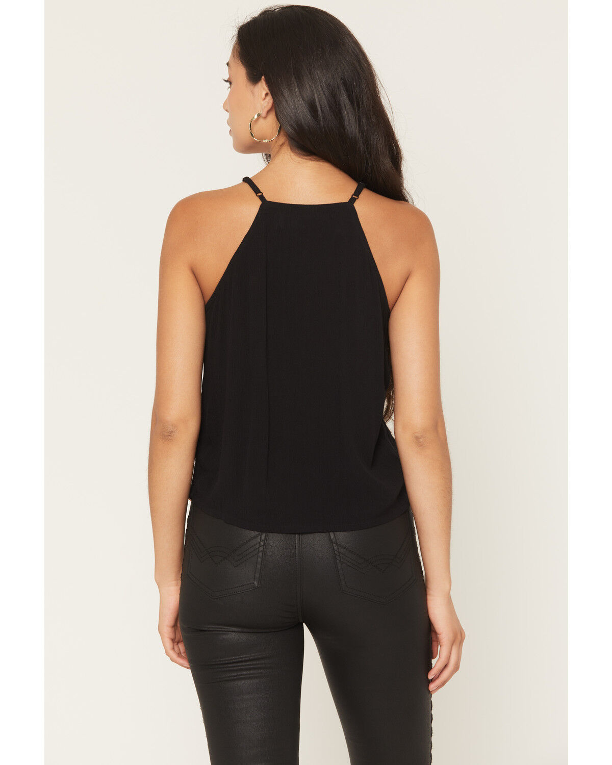 Image #4 - Idyllwind Women's Chateau Embroidered Sleeveless Tank Top, Black, hi-res