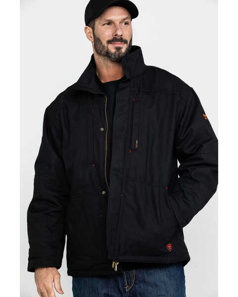 Ariat Men's FR Workhorse Jacket - Big , Black, hi-res