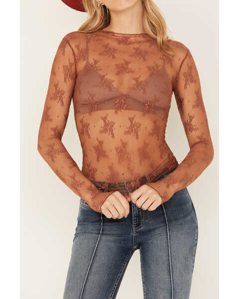 Image #3 - Free People Women's Lady Lux Layering Top , Bronze, hi-res