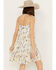 Cleo + Wolf Women's Floral Print Strappy Dress, Cream, hi-res