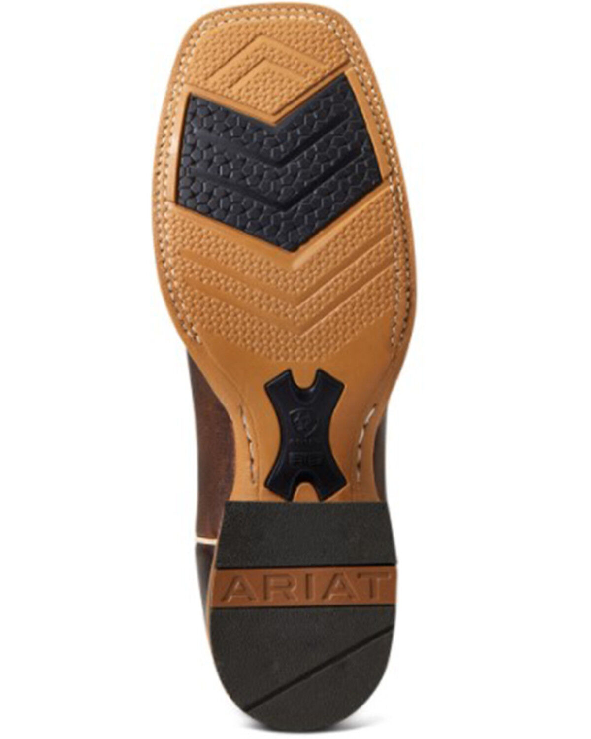 Image #5 - Ariat Men's Cow Camp Leather Western Performance Boot - Broad Square Toe, Brown, hi-res