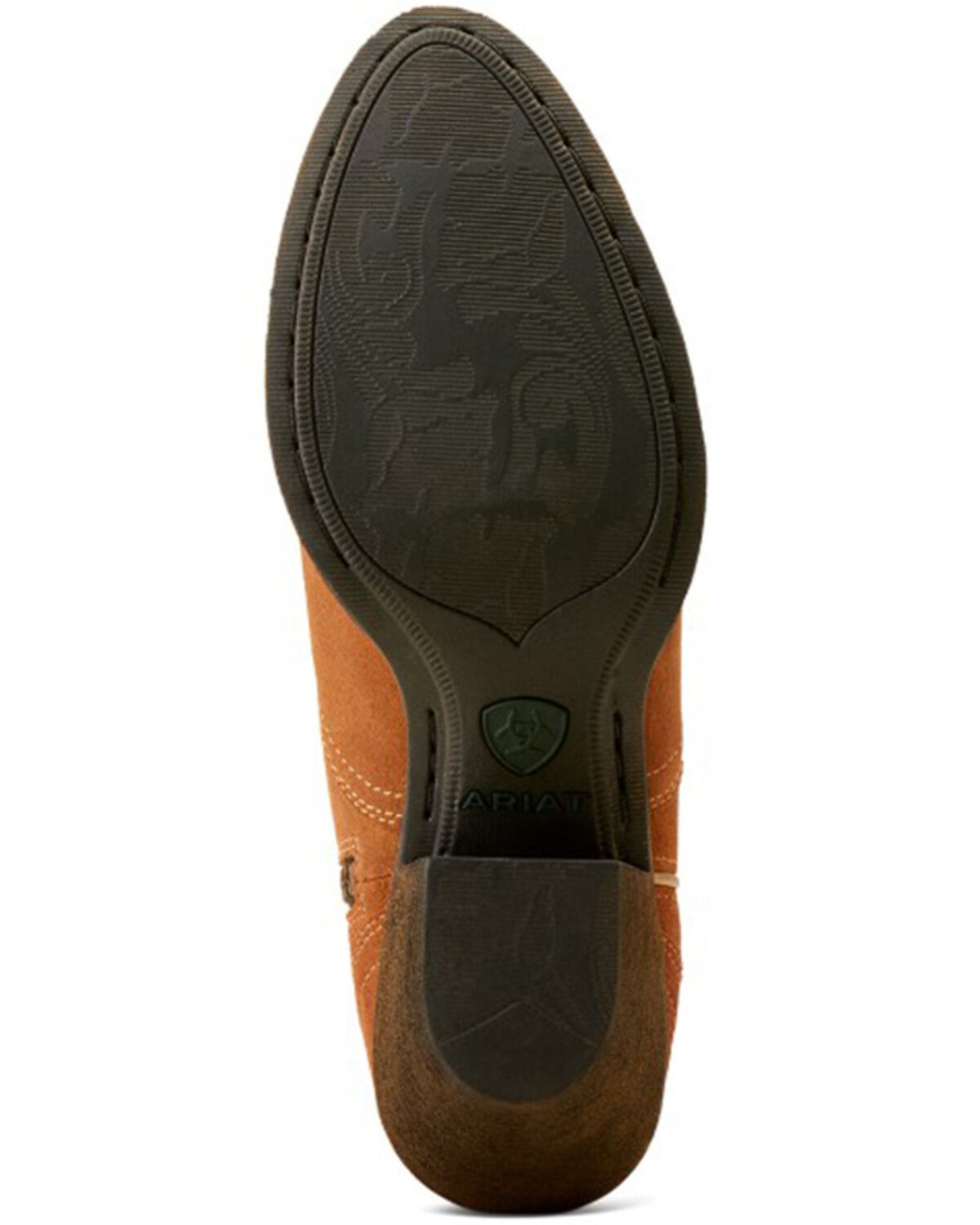 Image #5 - Ariat Women's Harlan Suede Western Booties - Round Toe, Brown, hi-res