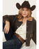 Image #1 - Stoosh Women's Acid Wash Snap Barn Jacket, Black, hi-res