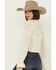 Image #4 - Shyanne Women's Bell Sleeve Cropped Crochet Sweater , Cream, hi-res
