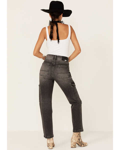 Image #4 - Daze Denim Women's Straight Leg Jeans, Black, hi-res