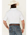 Image #4 - Cody James Core Men's Wichita Small Plaid Short Sleeve Button Down Western Shirt - Tall, Light Blue, hi-res
