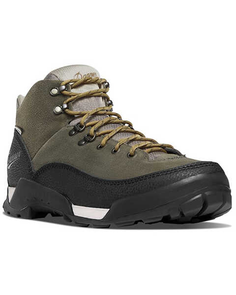 Image #1 - Danner Men's Panorama Mid 6" Hiker Work Boots - Round Toe, Black, hi-res
