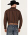Cody James Men's Preston Striped Print Long Sleeve Button-Down Western Shirt, Brown, hi-res