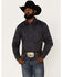 Image #1 - RANK 45® Men's Wayne Geo Print Long Sleeve Button-Down Stretch Western Shirt, Grey, hi-res