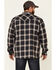 Cody James Men's Storm Front Bonded Large Plaid Long Sleeve Snap Western Flannel Shirt , Navy, hi-res