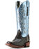 Image #4 - Ariat Women's Futurity Silk Exotic Caiman Western Boots - Square Toe, Blue, hi-res