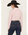 Image #4 - Wrangler Retro Women's Striped Print Long Sleeve Snap Stretch Western Shirt, Red, hi-res