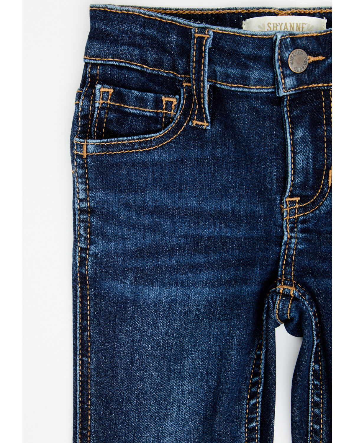 Image #4 - Shyanne Toddler Girls' Dark Wash Stretch Bootcut Riding Jeans, Dark Wash, hi-res
