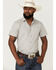 Image #1 - Pendleton Men's Carson Chambray Dobby Short Sleeve Button Down Western Shirt , Grey, hi-res