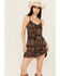 Image #1 - Shyanne Women's Printed Sleeveless Mini Dress, Dark Brown, hi-res