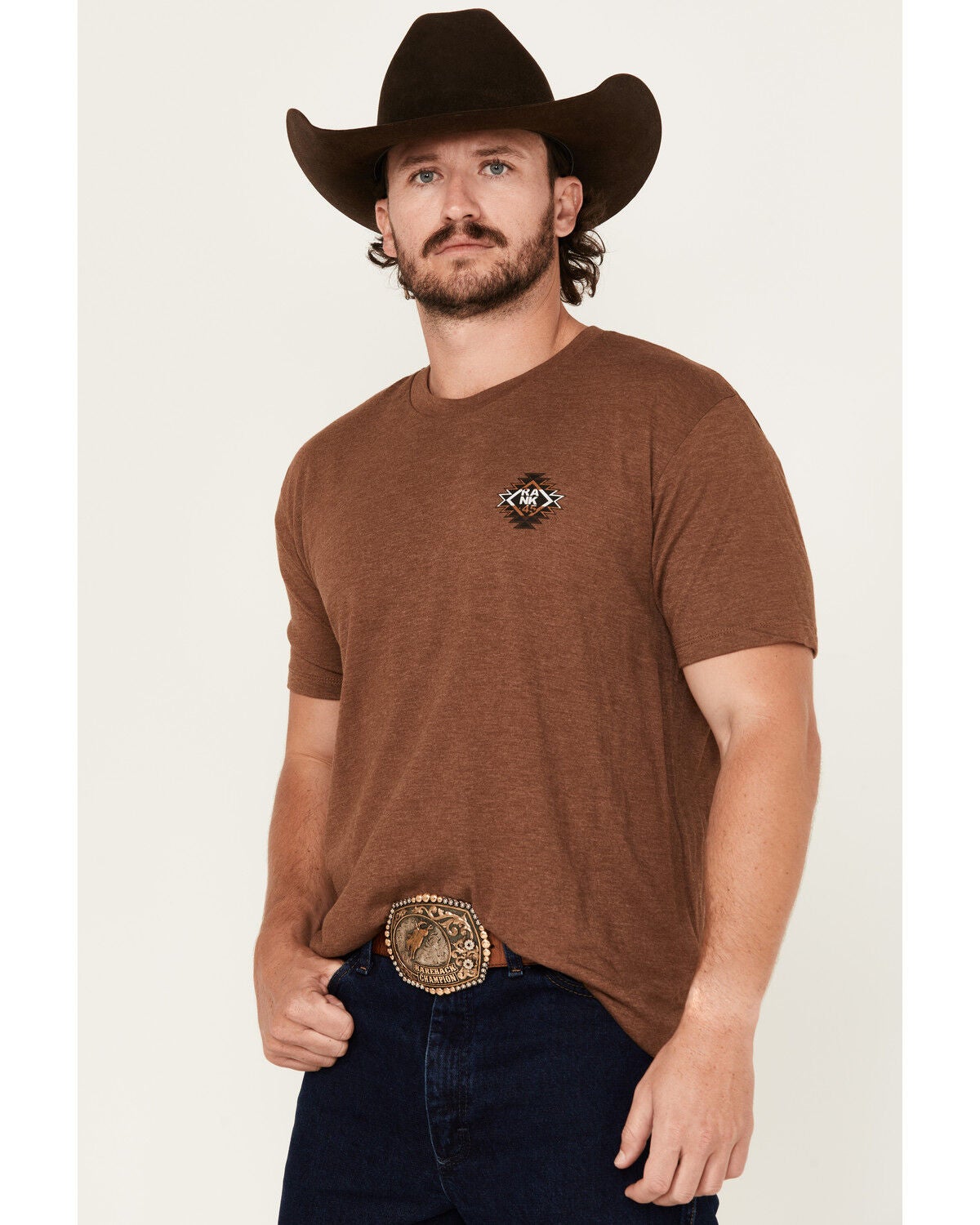 Image #4 - RANK 45&reg; Men's Dust & Glory Short Sleeve Graphic T-Shirt, Lt Brown, hi-res