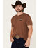 Image #4 - RANK 45&reg; Men's Dust & Glory Short Sleeve Graphic T-Shirt, Lt Brown, hi-res