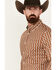 Image #2 - RANK 45&reg; Men's Manvel Southwestern Print Long Sleeve Button-Down Stretch Western Shirt, Lt Brown, hi-res