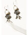 Shyanne Women's Squash Blossom Necklace & Earrings Set, Ivory, hi-res