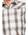 Image #4 - Roper Men's Brown Large Plaid Long Sleeve Western Shirt , Brown, hi-res