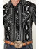 Image #3 - Rock & Roll Denim Men's Southwestern Striped Long Sleeve Western Snap Shirt, Black, hi-res