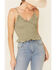 Image #3 - Eyeshadow Women's Smocked Crop Cami, , hi-res