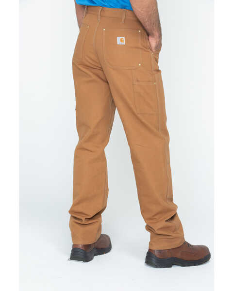 Image #1 - Carhartt Double Duck Loose Fit Khaki Work Jeans, Brown, hi-res
