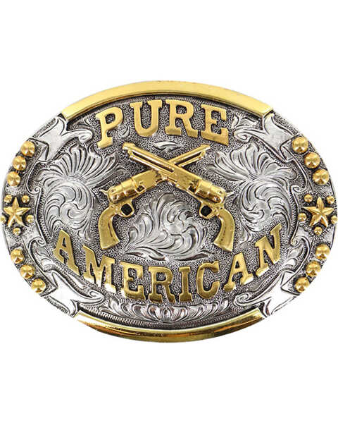 Cody James Pure American Buckle, Silver, hi-res