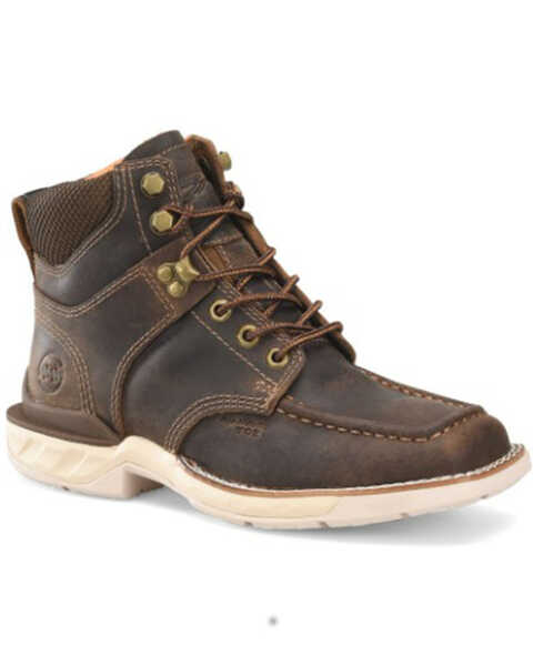 Double H Women's Spirit 4" Lace-Up Waterproof Work Boots - Composite Toe , Brown, hi-res