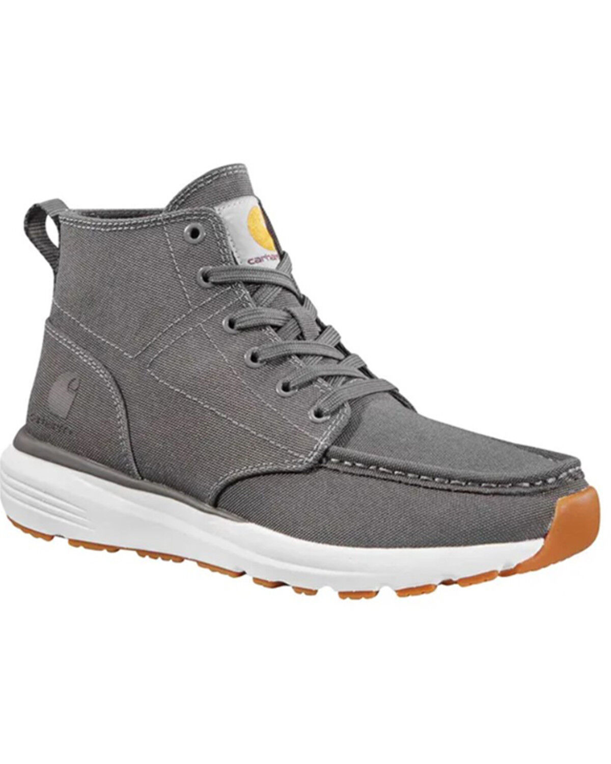 Image #1 - Carhartt Women's Haslett 5" Moc Canvas Chukka Shoes - Soft Toe, Grey, hi-res