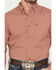 Image #3 - Ariat Men's Warren Geo Print Fitted Long Sleeve Button-Down Western Shirt, Rust Copper, hi-res