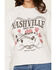 Image #3 - Bohemia Cowgirl Women's Nashville Short Sleeve Cropped Graphic Tee, White, hi-res