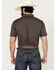 Image #4 - Ariat Men's Milo Geo Print Short Sleeve Button-Down Stretch Western Shirt , Black, hi-res