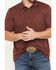 Image #3 - Ariat Men's Solid Tek Short Sleeve Polo Shirt - Big, Maroon, hi-res