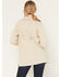 Image #4 - Shyanne Women's Solid Fringe Button-Down Sweater, Oatmeal, hi-res