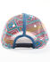 Image #3 - Catchfly Women's Southwestern Print Ponytail Ball Cap, Blue, hi-res