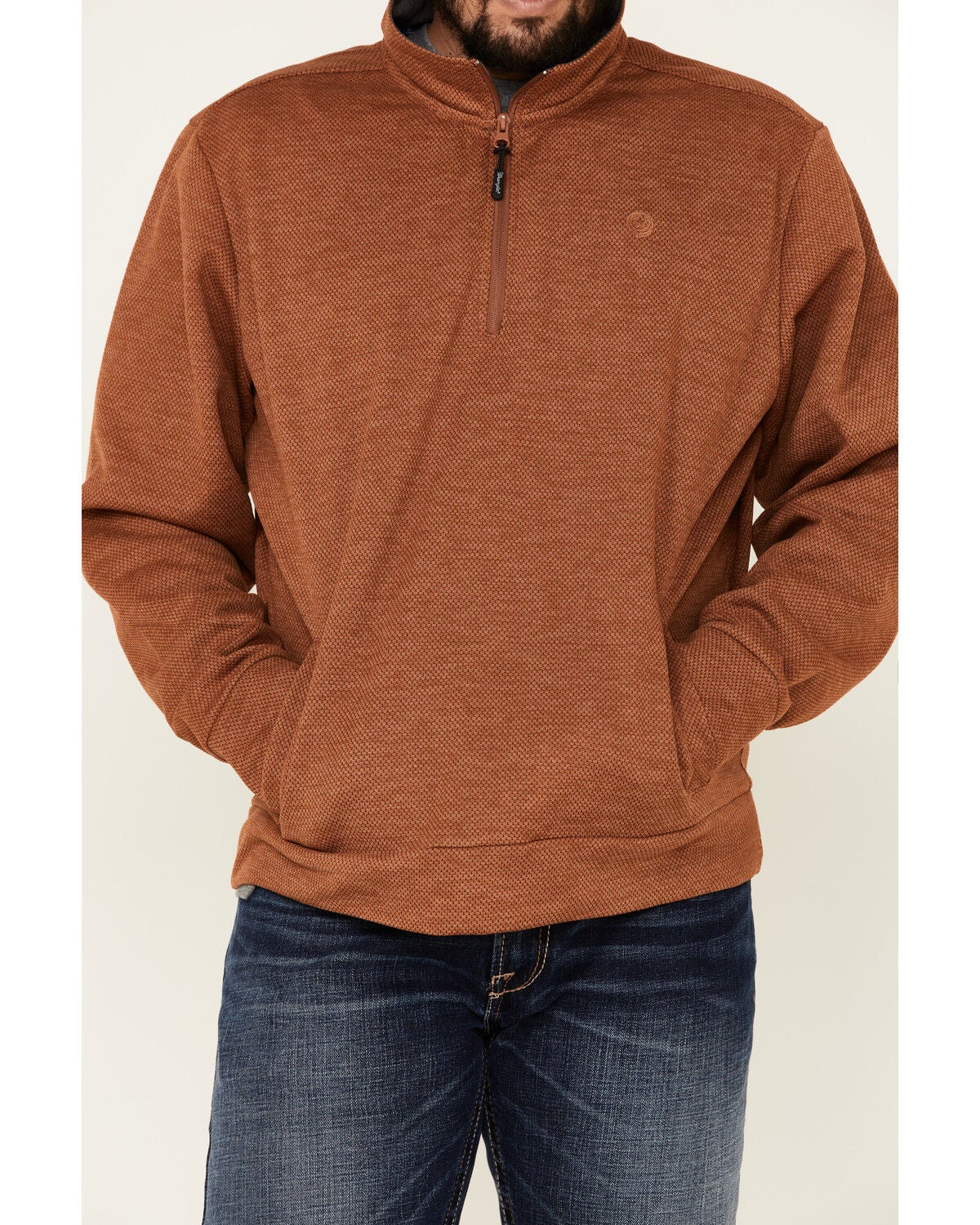 brown 1 4 zip pullover