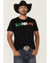 Image #1 - RANK 45&reg; Men's Rosarito Mexico Logo Short Sleeve Graphic T-Shirt, Black, hi-res