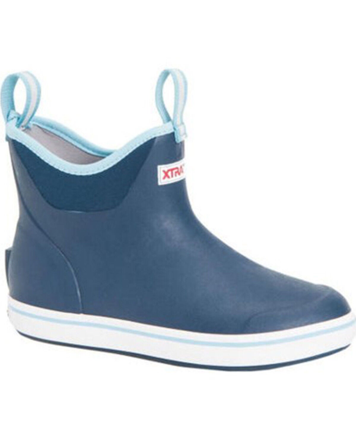 Xtratuf Women's 6" Ankle Deck Boots - Round Toe, Navy, hi-res
