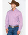 Image #1 - Cinch Men's Burgundy Stripe Long Sleeve Button-Down Shirt, Burgundy, hi-res