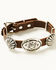 Image #1 - Shyanne Women's Wildheart Leather Concho Bracelet, Silver, hi-res