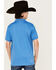 Ariat Boys' TEK Solid Short Sleeve Polo Shirt, Blue, hi-res