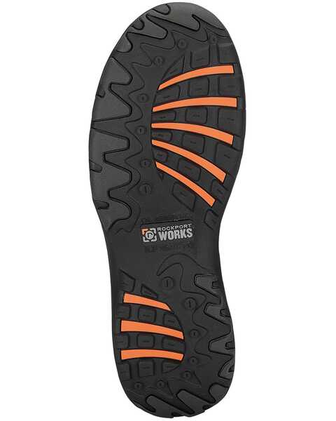 Image #2 - Rockport Works Men's Extreme Light Slip-On Oxford Work Shoes - Composite Toe, Brown, hi-res